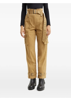 SEROYA cargo-pocket buckle-fastening trousers - Neutrals