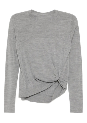 LESS draped knitted top - Grey