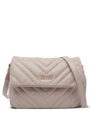 LIU JO quilted push-lock shoulder bag - Neutrals