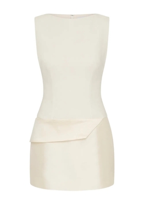 Rachel Gilbert Rikki draped mini dress - Neutrals