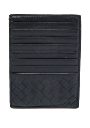 Bottega Veneta Pre-Owned Intrecciato leather card holder - Blue
