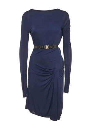 Gucci Pre-Owned belt-detail midi dress - Blue