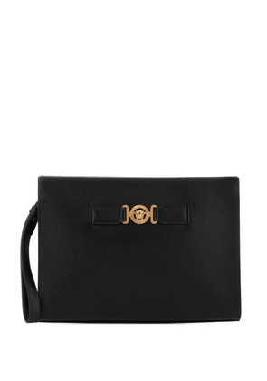 Versace Medusa leather clutch bag - Black
