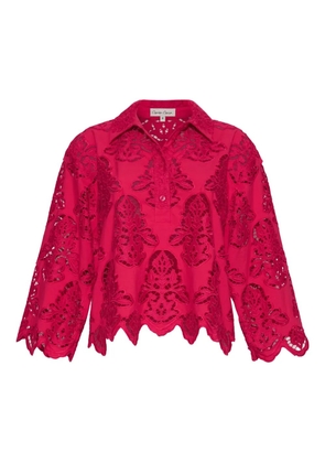 Cara Cara Erica scalloped shirt - Red