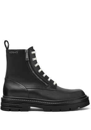 Versace Adriano lace-up boots - Black