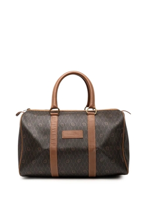 Christian Dior Pre-Owned 20th Century Honeycomb Coated Canvas boston bag - Black