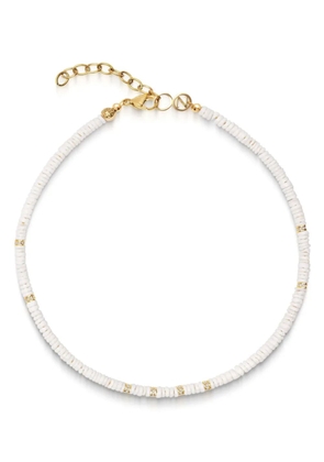 Nialaya Jewelry beaded choker necklace - White