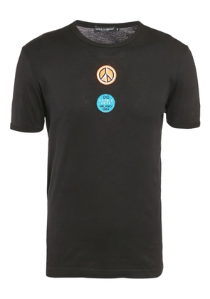 Dolce & Gabbana Pre-Owned embroidered-motif T-shirt - Black