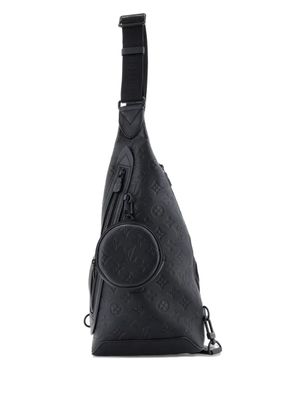 Louis Vuitton Pre-Owned Duo Sling Bag Monogram Shadow Leather crossbody bag - Black