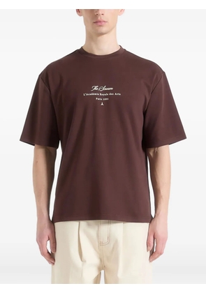 Manière De Voir The Scream graphic-print T-shirt - Brown