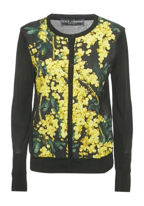 Dolce & Gabbana Pre-Owned floral-jacquard cardigan - Black