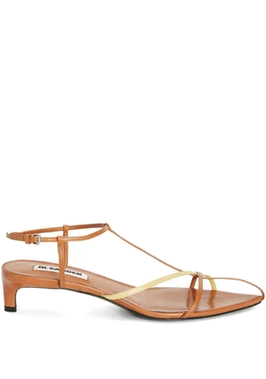 Jil Sander Cage low-heel sandals - Brown