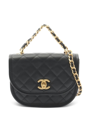 CHANEL Pre-Owned 2021 matelasse chain-strap leather tote bag - Black