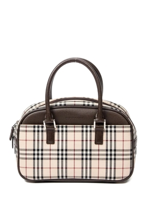 Burberry Pre-Owned check-print tote bag - Neutrals