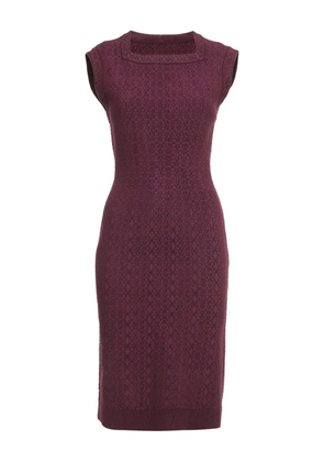 Alaïa Pre-Owned jacquard-woven dress - Red