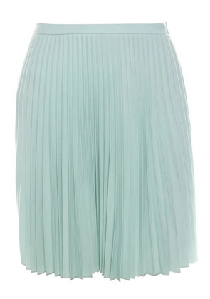Christopher Kane pleated wool mini skirt - Green