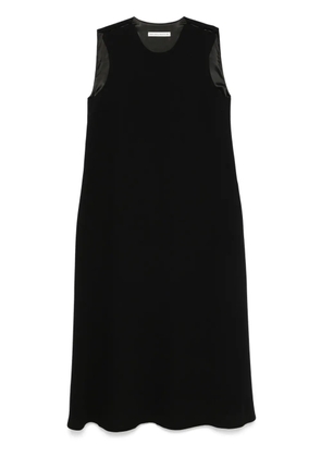 MARK KENLY DOMINO TAN crepe maxi dress - Black