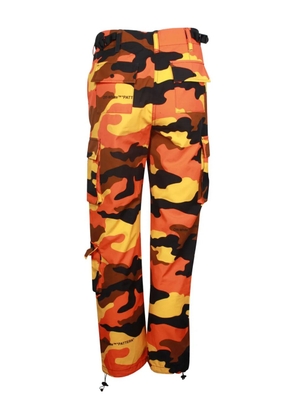 Off-White Pre-Owned camouflage-print cargo pants - Orange