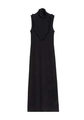 Rodebjer ribbed ruffle maxi dress - Black