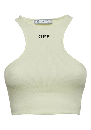 Off-White Pre-Owned racerback ribbed top - Neutrals