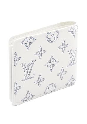 Louis Vuitton Pre-Owned 2021 Multiple Wallet Shadow monogram bi-fold wallet - Neutrals