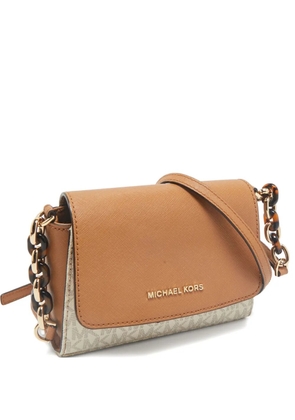 Michael Kors monogram crossbody bag - Brown