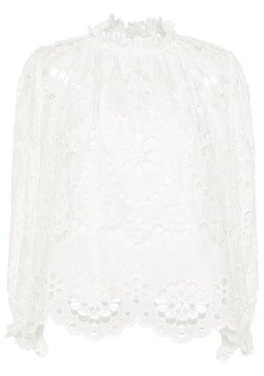 ZIMMERMANN Lexi broderie-anglaise blouse - White