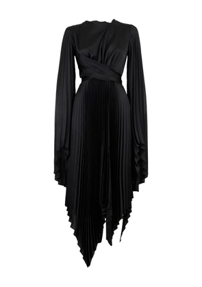 A.W.A.K.E. Mode pleated wrap dress - Black