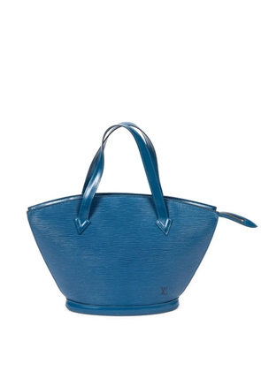 Louis Vuitton Pre-Owned logo-detail épi-leather tote bag - Blue
