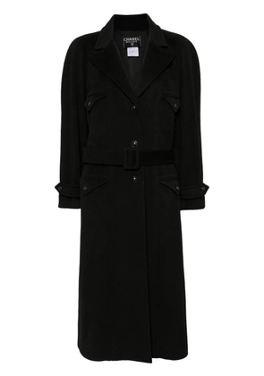 CHANEL Pre-Owned 1997 single-breasted coat - Black