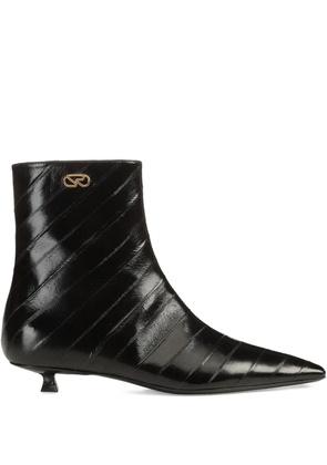 Sergio Rossi 25mm Surge leather Boots - Black