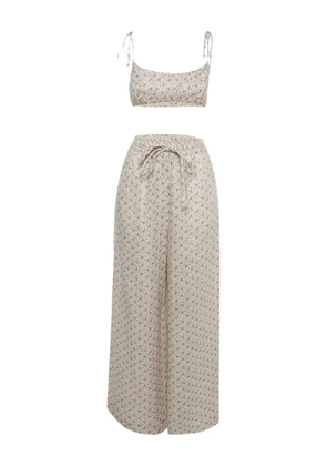 ZIMMERMANN floral-print two-piece suit - Neutrals