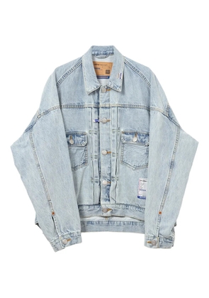 in･stru(men-tal). logo-print denim jacket - Blue