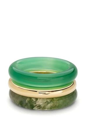 By Pariah Trilogy Stack ring - Green