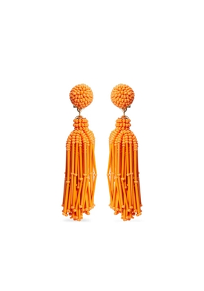 Carolina Herrera tassel earrings - Orange