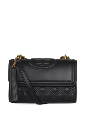 Tory Burch quilted tassel-detail shoulder bag - Black
