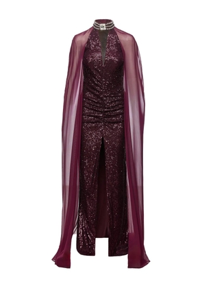 NISSA sequin-embellished maxi dress - Purple