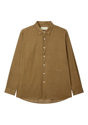 Man On The Boon. corduroy buttoned shirt - Brown