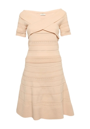 SANDRO criss-cross knit dress - Pink