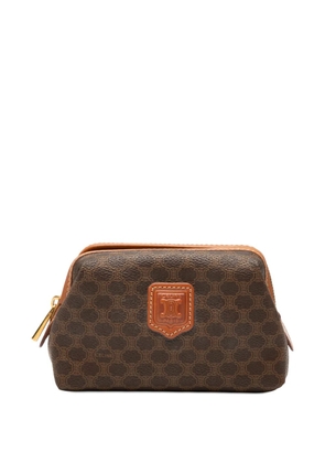 Celine Pre-Owned 1998 Macadam Coated Canvas pouch - Brown