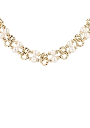 Bvlgari Pre-Owned 1980s yellow gold Akoya pearl necklace