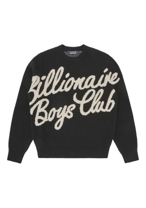 Billionaire Boys Club Script Knitted logo crew-neck sweatshirt - Black