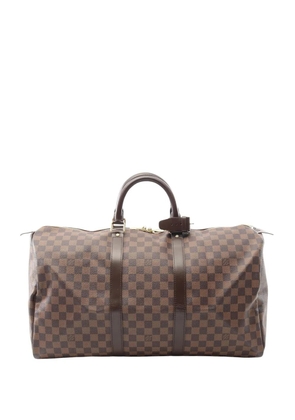 Louis Vuitton Pre-Owned 2007 Damier Ebene Keepall 50 travel bag - Brown