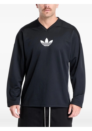 adidas Adicolor mesh logo long-sleeves T-shirt - Black