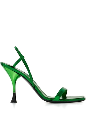 3juin 95mm square-toe sandals - Green