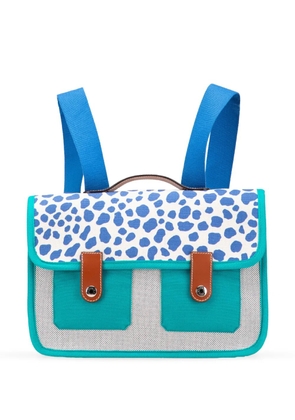 Hermès Pre-Owned 2014-2025 Toile and Barenia Childrens Jeux Dans La Jungle backpack - Blue