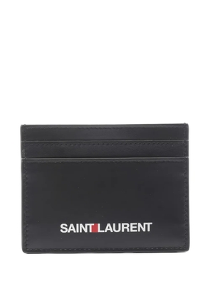 Saint Laurent Pre-Owned 2010s logo leather wallet - Black