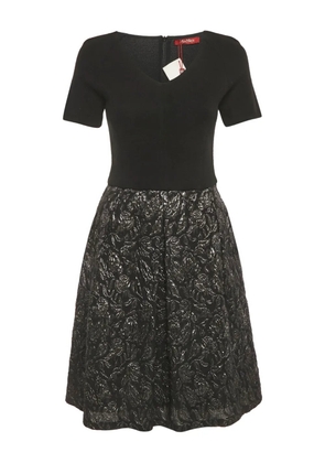 Max Mara jacquard structured dress - Black