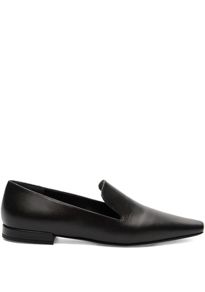 LouLou de Saison Carole Lds leather square-toe loafers - Black