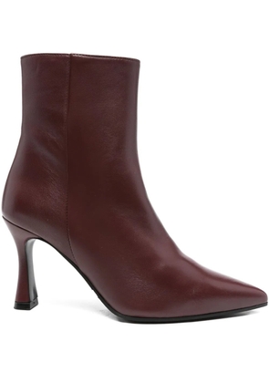 Evaluna pointed-toe stiletto boots - Red